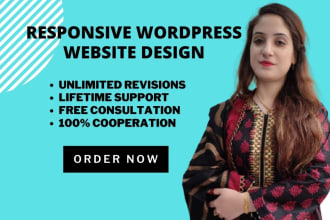 design mobile, desktop friendly responsive wordpress website