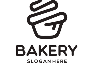 design beautiful bakery logo with free revisions and vector file