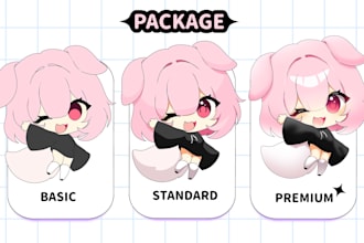 draw super cute custom chibi
