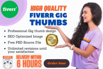 design fiverr gig picture, gig thumbnail image covers