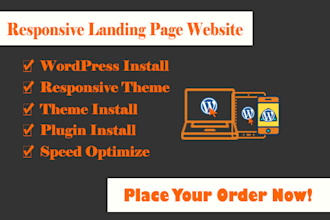 design wordpress portfolio website or business website