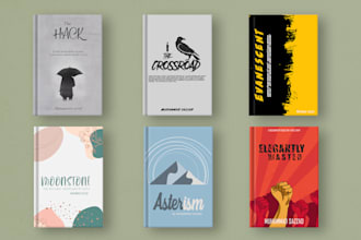 give a modern, minimalist book cover design or kindle cover