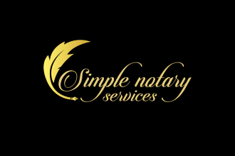 make modern signature notary logo