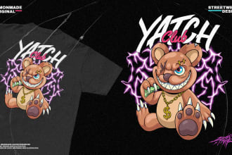 design streetwear clothing brand or t shirt merch and hoodie