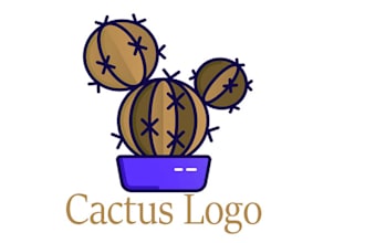 wonderful cactus logo design for your business only 24 hours