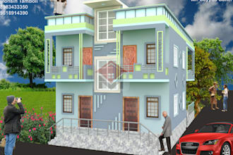 draw floor plan, elevations, roof plan or sections