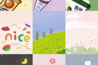 create unique illustration for devices wallpaper