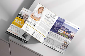 design real estate, open house, property listing flyer