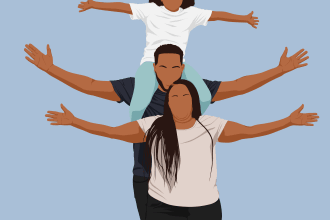 draw a faceless portrait from your photo, couple or family