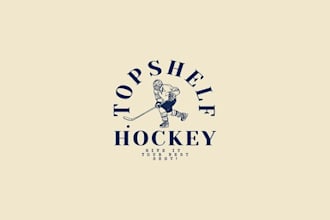 design topshelf hockey logo