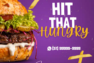 burger shop social media arts
