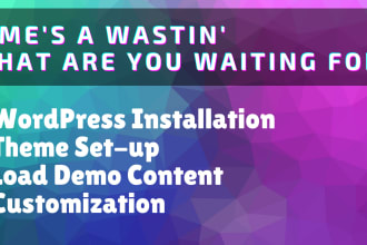 install wordpress with a niche theme, and make customizations