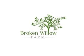 design a farm logo for broken willow farms
