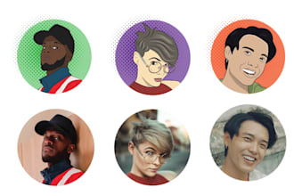 draw cartoon comics avatar portrait
