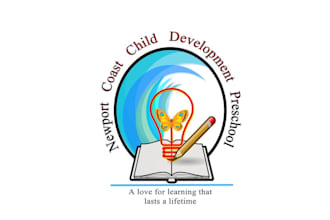 create a current yet timeless logo for prestigious preschool in newport beach
