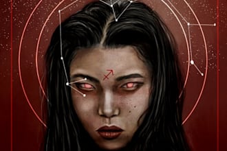 draw realistic digital portrait based on your zodiac sign