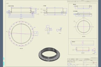 create professional 2d 3d technical drawing