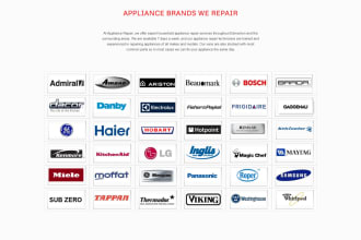 create appliance repair website