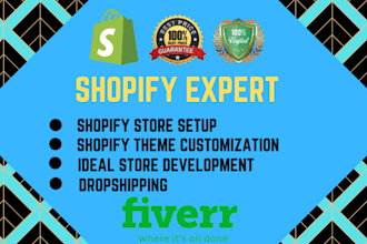 setup an ecommerce store for you on shopify