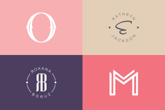 create minimalist logo luxury beauty
