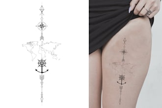 design minimalist tattoo arts