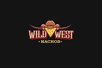 design wild west nachos logo design