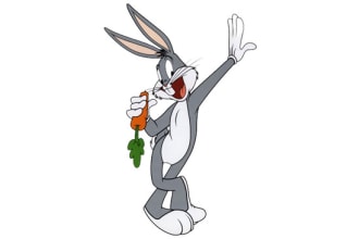 professionally remove background  cartoon characters from  1 image in 1 minute