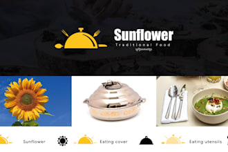 do creative luxury restaurant logo, eye catchy food design