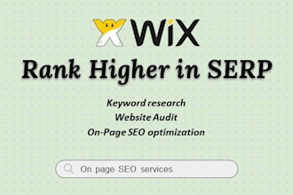 do wix website SEO for top ranking on google searches