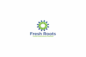 design fresh roots logo in 1 day