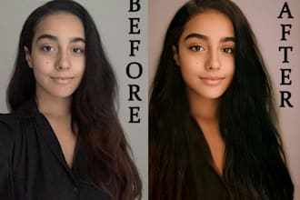 do high end photo editing and retouching