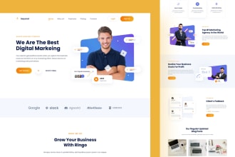 design web UI UX or website template in figma, adobe xd