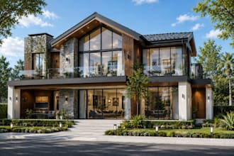 design your modern house with photorealistic 3d rendering