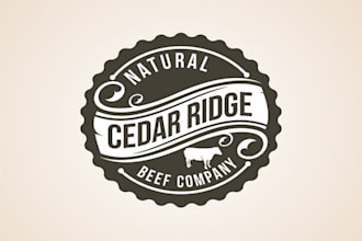 design a cutting edge beef companys logo in 1 day