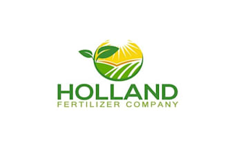 design a simple clean logo for holland fertilizer company