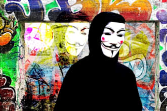create you a dystopian grunge  background for your portrait