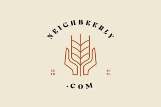 design neighbeerly beer sharing app logo
