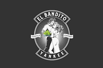 create an illustrative logo for a new tequila company