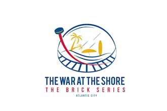 create a cool logo for our war at the shore hockey tournament