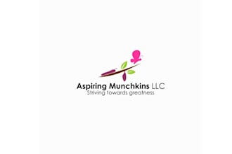 create a modern playful logo for aspiring munchkins