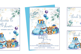 design baby shower invitation