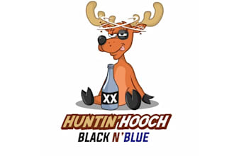 design outstanding cartoon deer logo with express delivery