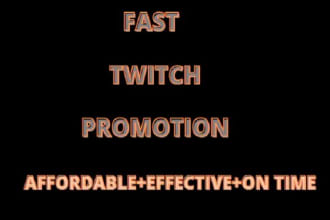 do twitch channel real promotion to drive real live viewers to your stream