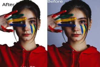 do white image background, clipping path fast