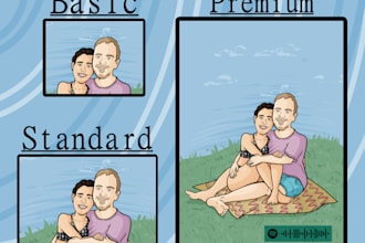 draw you with your partner for valentines day