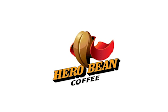 design hero bean coffee logo for new brand