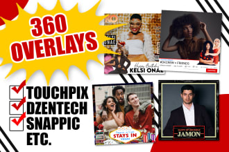 design 360 overlays for touchpix dzentech snappic etc