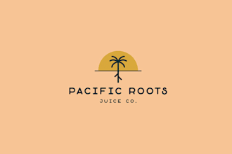 design juice and  smoothie store logo