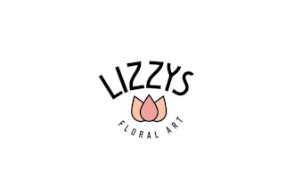 design lizzys floral art logo in 1 day