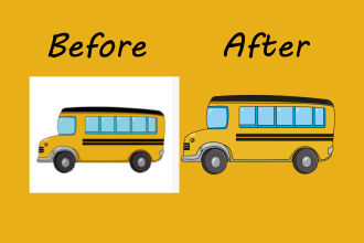 make vector tracing, vectorize your logo, redraw image to illustration